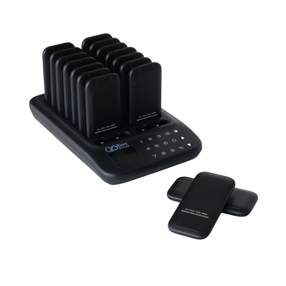 เครื่องเรียกคิวไร้สาย EASYPRINT QS-5116 จำนวน 16 เพจเจอร์ สีดำ_1